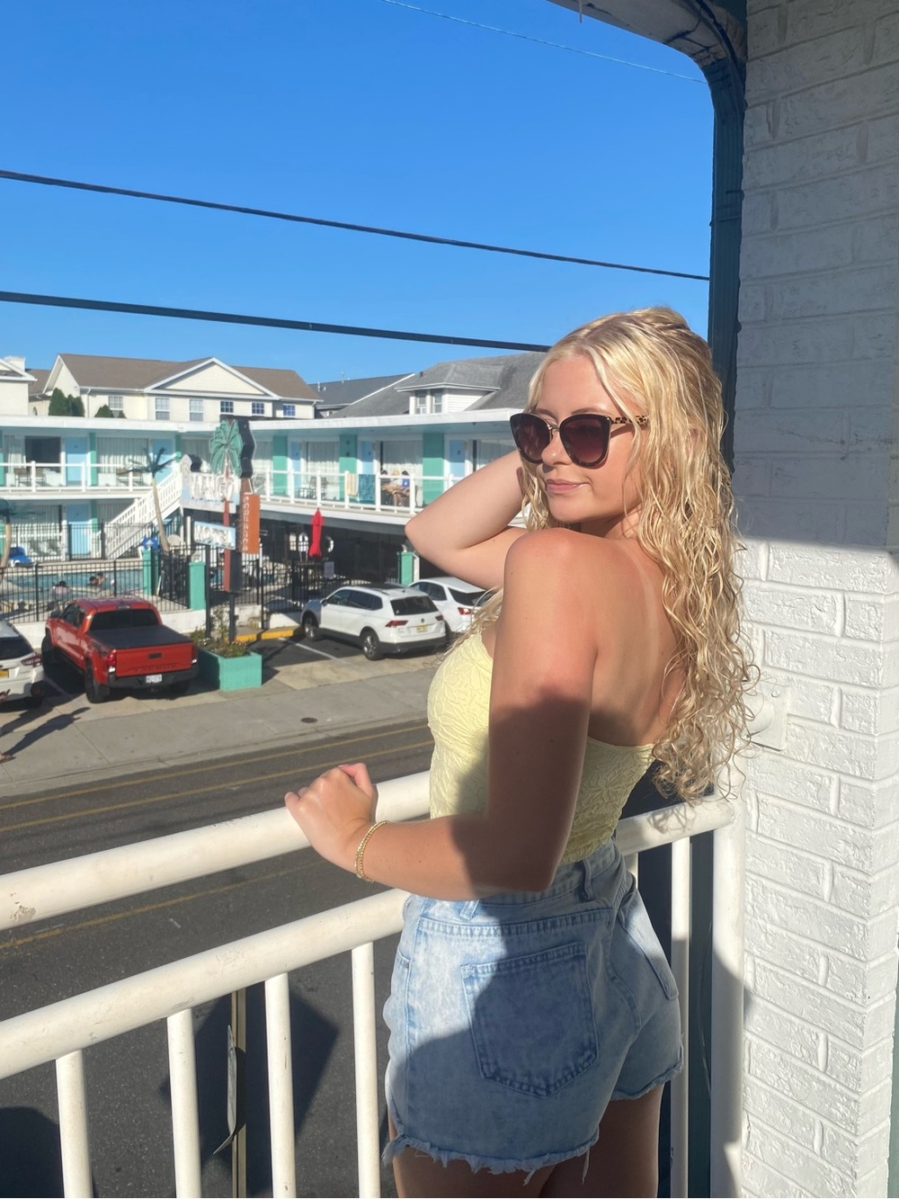 Butter Yellow Lace Tube Top